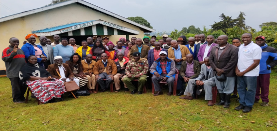 Kopsiro Peace Ambassador Pauses In A Group Photo During Their Training On 26th February 2026 Held At Church Of Christ Kapkirwok Church.